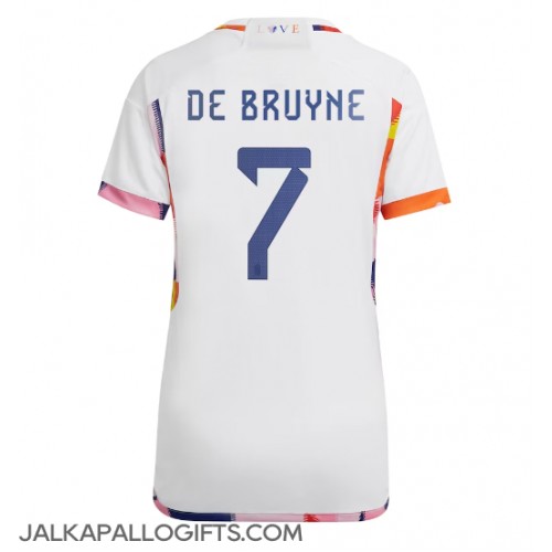 Belgia Kevin De Bruyne #7 Vieraspaita Naiset MM-kisat 2022 Lyhythihainen
